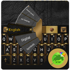 ikon Black Leather Keyboard