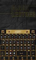 Black Leather Keyboard Affiche