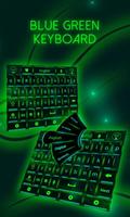 Blaues Grünes Tastatur-Thema Screenshot 3