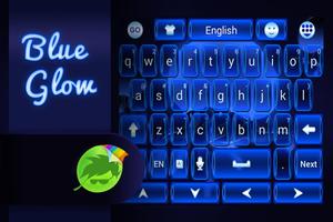 Dark Blue Glow Keyboard ภาพหน้าจอ 3