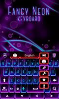 Fancy Purple Neon Keyboard ภาพหน้าจอ 2