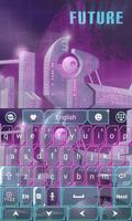 Future Tech Keyboard Theme Affiche