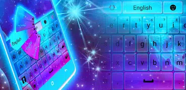 Helle Galaxy Tastatur Thema