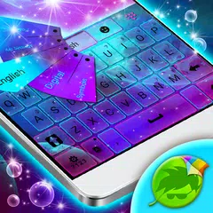 Скачать Bright Galaxy Keyboard Theme APK