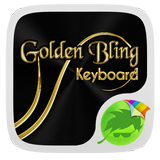 Black and Gold Keyboard Theme icône