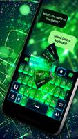 Green Galaxy Keyboard Theme poster
