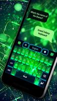 Green Galaxy Keyboard Theme screenshot 3