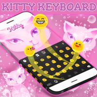 Cute Kitty Keyboard Theme Screenshot 1