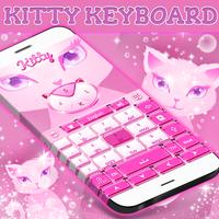 Cute Kitty Keyboard Theme ภาพหน้าจอ 2