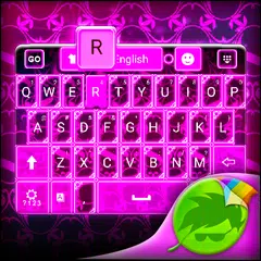 洋紅色圖案鍵盤 APK 下載
