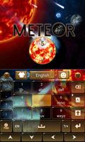 Meteor Impact Keyboard Theme imagem de tela 3