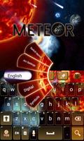 Meteor Impact Keyboard Theme imagem de tela 1