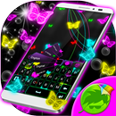 APK Neon Butterflies Keyboard