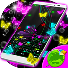 Neon Butterflies Keyboard icon