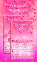 Pink Love Keyboard Affiche