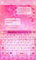 Pink Love Keyboard capture d'écran 2