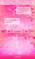 Pink Love Keyboard capture d'écran 3