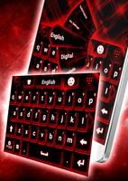Red Sparks Tastatur Plakat