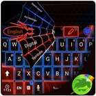 Neon Spider Web Keyboard icon