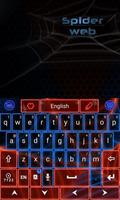 Neon Spider Web Keyboard پوسٹر