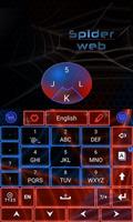 Neon Spider Web Keyboard اسکرین شاٹ 2