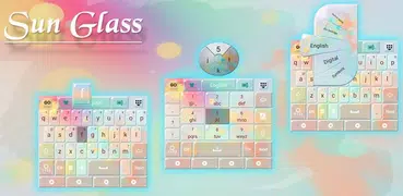 Sun and Rain Glass Keyboard