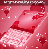 Hearts Theme for Keyboard ポスター