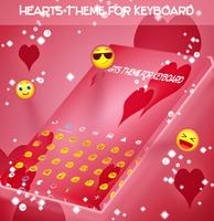 Hearts Theme for Keyboard 스크린샷 1