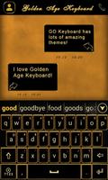 GO Keyboard Golden Age Theme Affiche