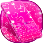 Pink Glow Keyboard Theme simgesi