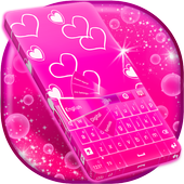 Pink Glow Keyboard Theme icon