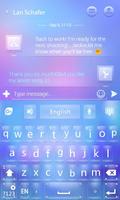 Glass Keyboard Theme & Emoji capture d'écran 2