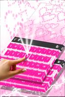 Glossy Pink Heart Keyboard capture d'écran 1