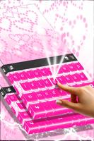 Glossy Pink Heart Keyboard capture d'écran 2