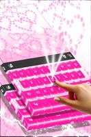 برنامه‌نما Glossy Pink Heart Keyboard عکس از صفحه