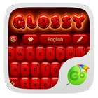 Glossy Red GO Keyboard أيقونة
