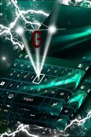 Glowing Smarald Keyboard Affiche
