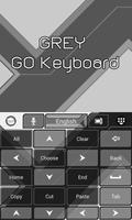 Grey GO Keyboard Theme capture d'écran 1