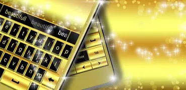 Latest Gold Keyboard Theme