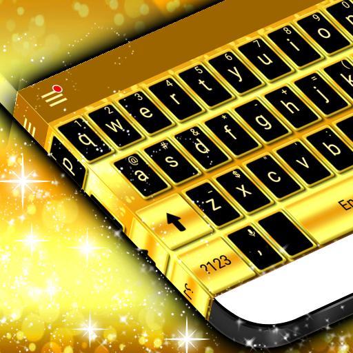 Latest Gold Keyboard Theme