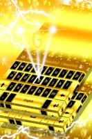 Latest Gold Keyboard Theme تصوير الشاشة 3