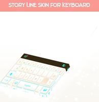 Story Line Skin voor Keyboard-poster