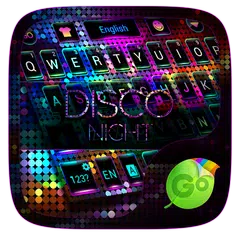Disco Night GO Keyboard Theme