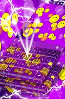 Purple Emoji Keyboard capture d'écran 3