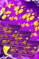 Purple Emoji Keyboard الملصق