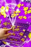 Purple Emoji Keyboard تصوير الشاشة 2