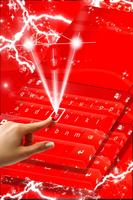 Glittery Red Keyboard Theme ảnh chụp màn hình 1