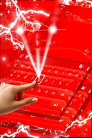 Glittery Red Keyboard Theme imagem de tela 1