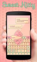 Sweet Kitty Go Keyboard Theme تصوير الشاشة 1