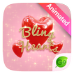 Bling Hearts GO Keyboard Animated Theme